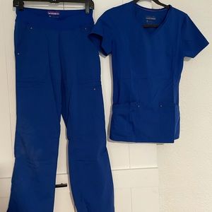 Healing Hands Purple Label Scrub Set - Galaxy Blue